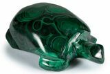 Flowery, Malachite Turtle Carving - DR Congo #337824-1